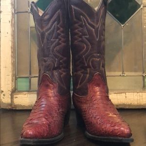 Rattlesnake western boots size 10 (vintage)